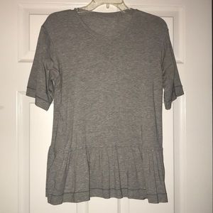 Grey Lululemon peplum shirt